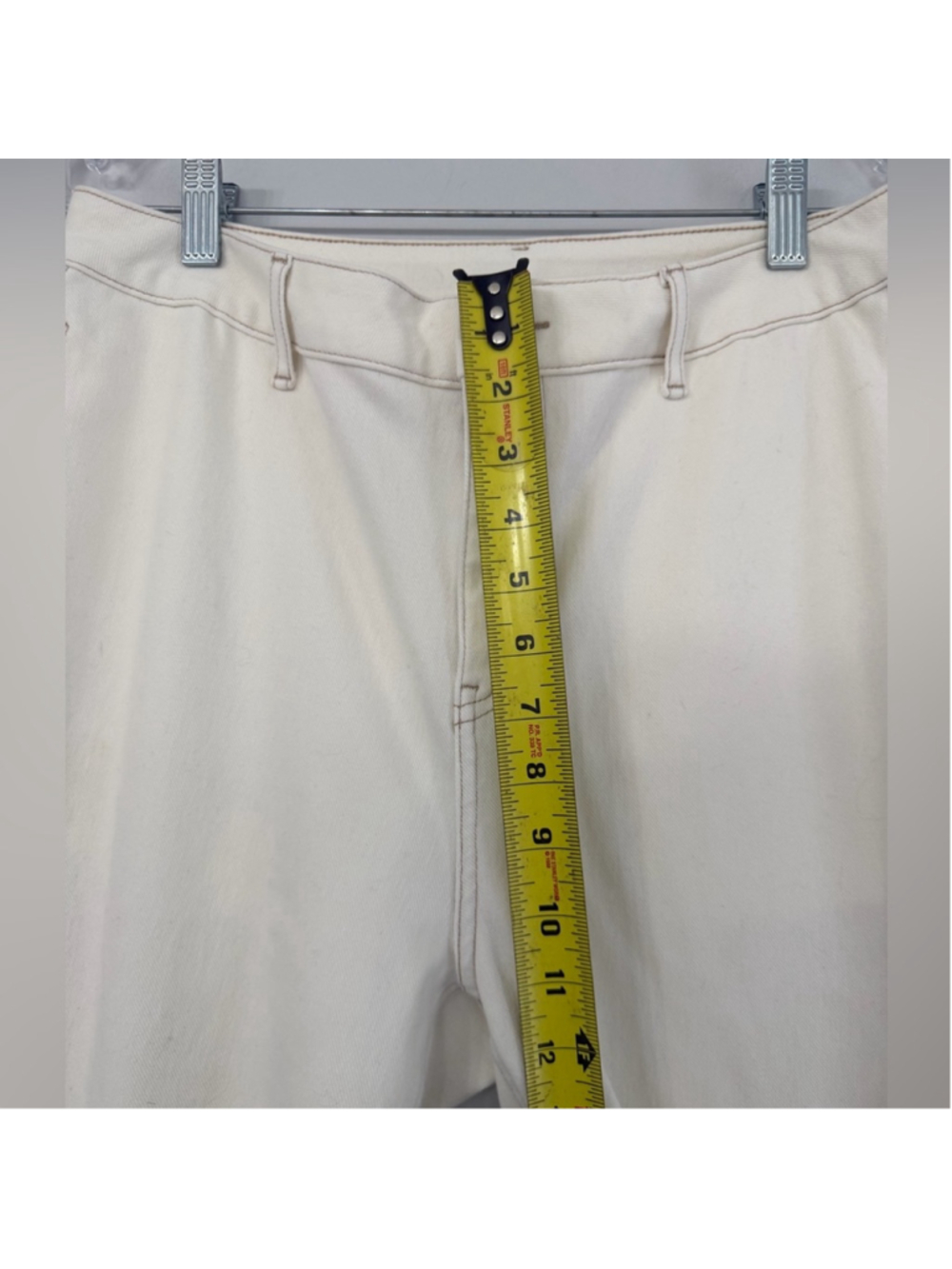 Halara Off White Wide Leg Cargo Pants Women’s Size Medium Very Soft and Stretchy - Picture 8 of 10